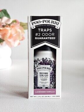 Poo-Pourri Lavender Vanilla Before You Go Toilet Spray 2 oz Bathroom Odor Spray